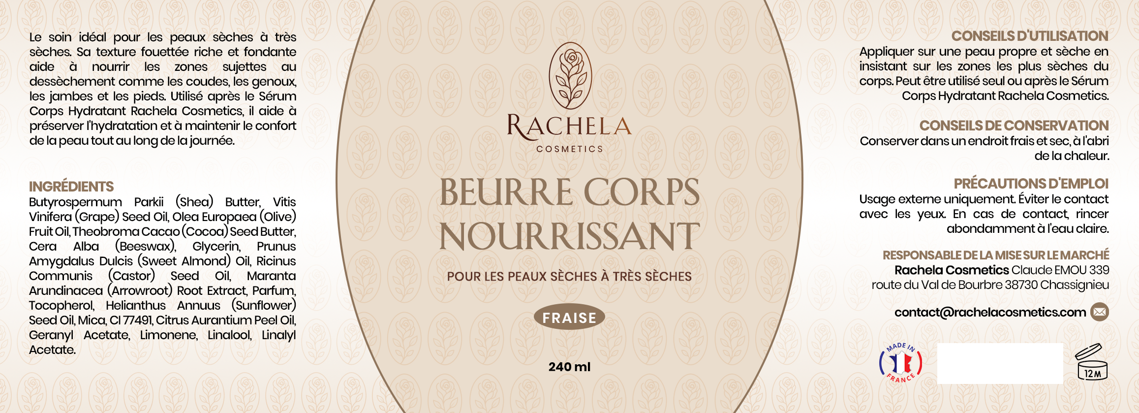 Beurre Corps Nourrissant