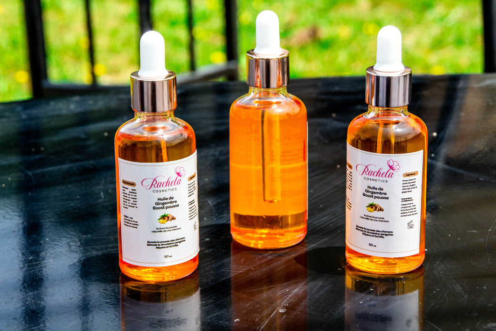Huile de Gingembre – 50 ml – Stimule la pousse & revitalise