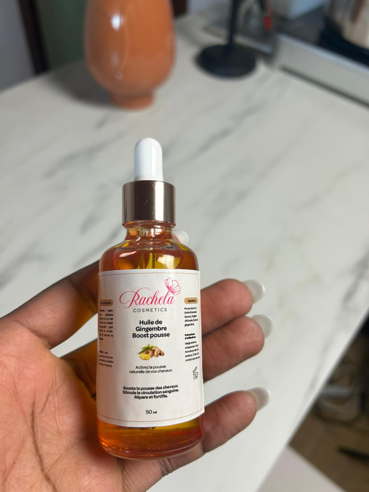 Huile de Gingembre – 50 ml – Stimule la pousse & revitalise