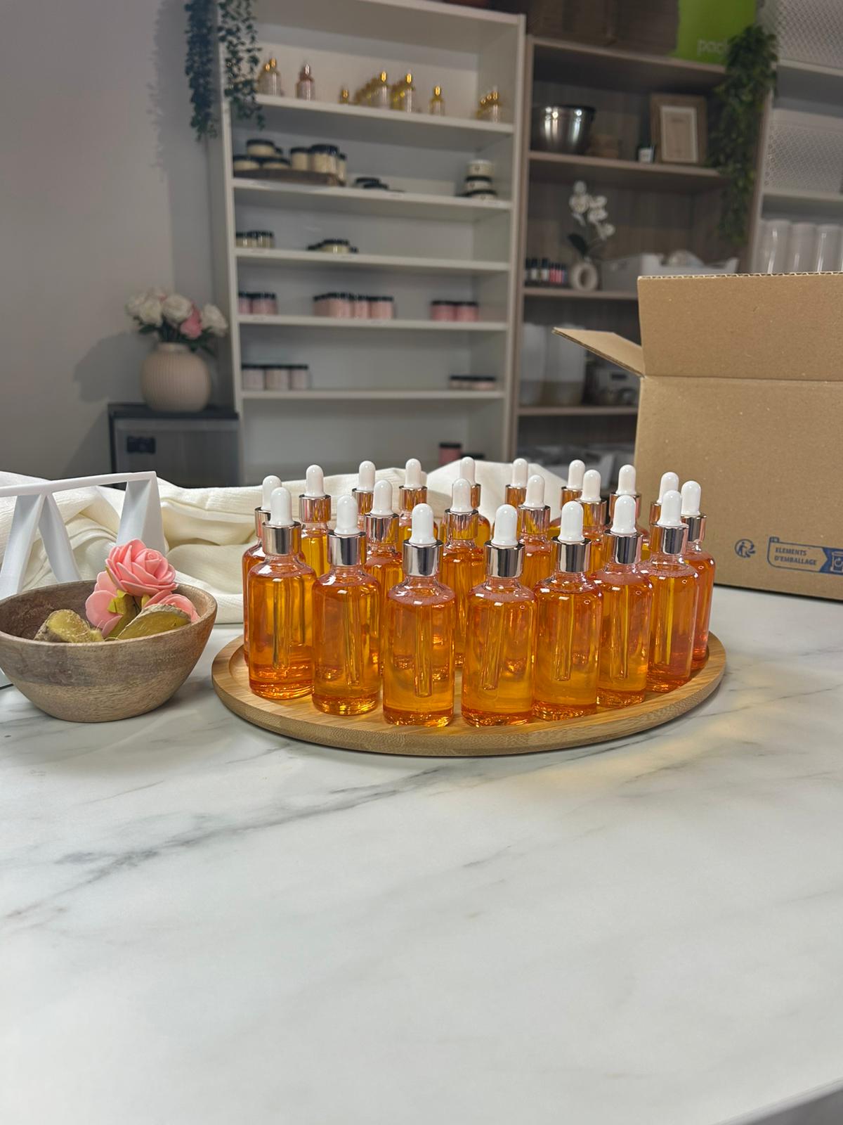 Huile de Gingembre – 50 ml – Stimule la pousse & revitalise