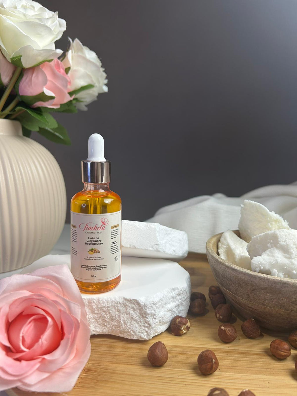 Huile de Gingembre – 50 ml – Stimule la pousse & revitalise